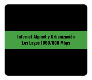 Internet alginet y urbanización los lagos 1000/600 mbps