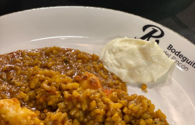 Arroz meloso en plato de Restaurante La Bodeguita de Javi Gracia