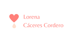 Logo psicóloga de mujer Lorena Cáceres Cordero