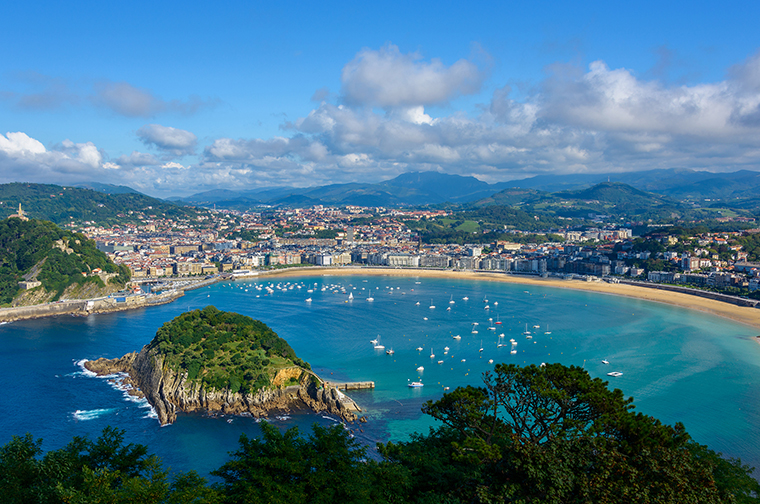 panorámica de San Sebastián, País Vasco